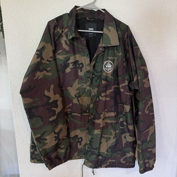 Vans Other - Vans Off the Wall Men Size XXL Camo Torrey Jacket Windbreaker Camo Skating